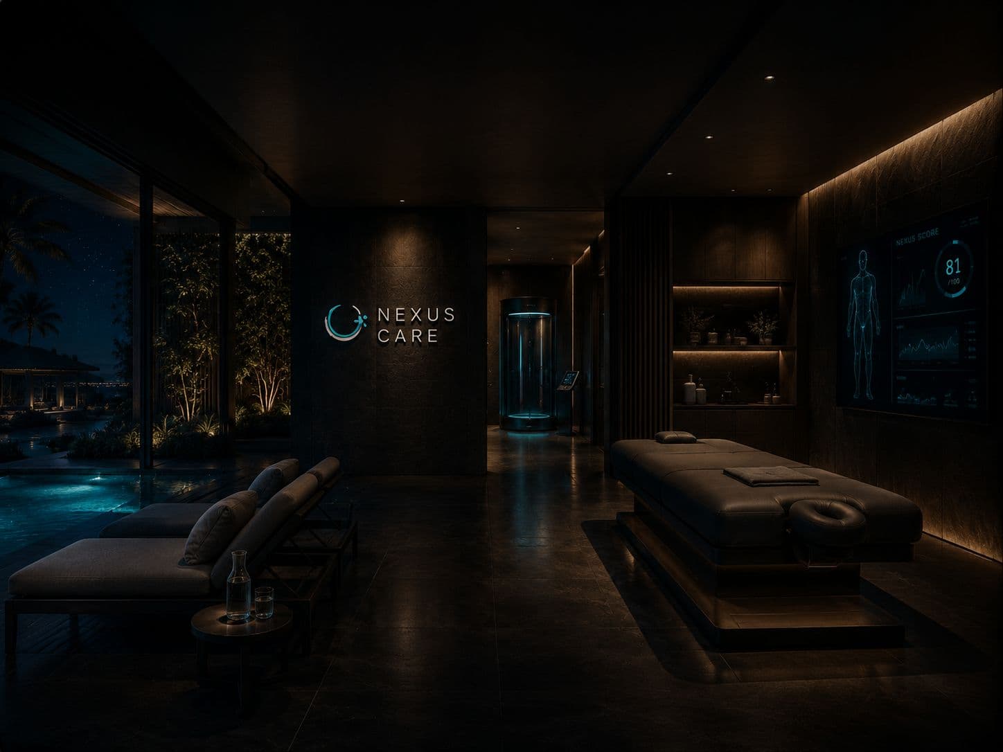 Nexus Care Wellness Chamber — infrared and hydrotherapy recovery pod